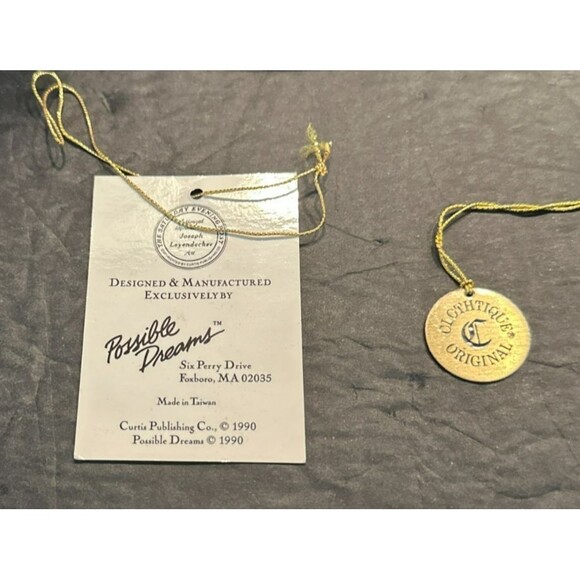 Clothtique Possible Dreams Saturday Evening Post JC Leyendecker Santa w/ Box - Picture 3 of 14